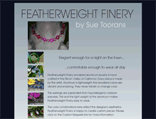 Tablet Screenshot of featherweightfinery.com